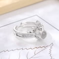 thumbnail image 1 of Unisex Ring 100 Languages I Love You Projection Adjustable Stainless Steel Couple Ring Romantic Gift Jewelry Durable, 1 of 4