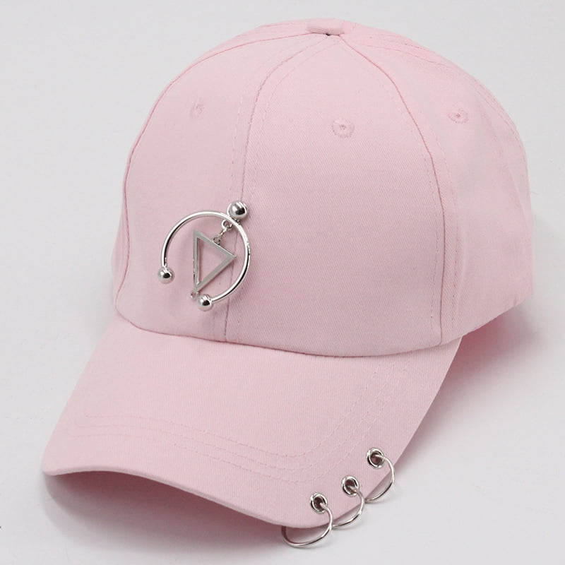 Unisex Ring Chain Baseball Caps Summer Metallic K-Pop Hip  display picture 3