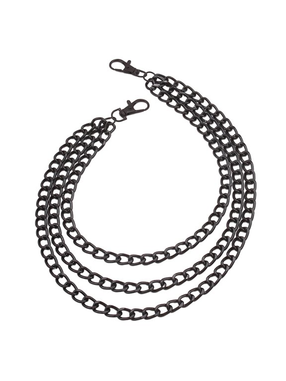 Unisex Rock Chain for Pants Heavy Duty Chain Hiphop Trousers Jeans Chain with Lobsters Clasps for Wallet Key