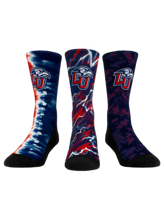 Unisex Rock Em Liberty Flames Three-Piece Team Tones Crew Socks Set