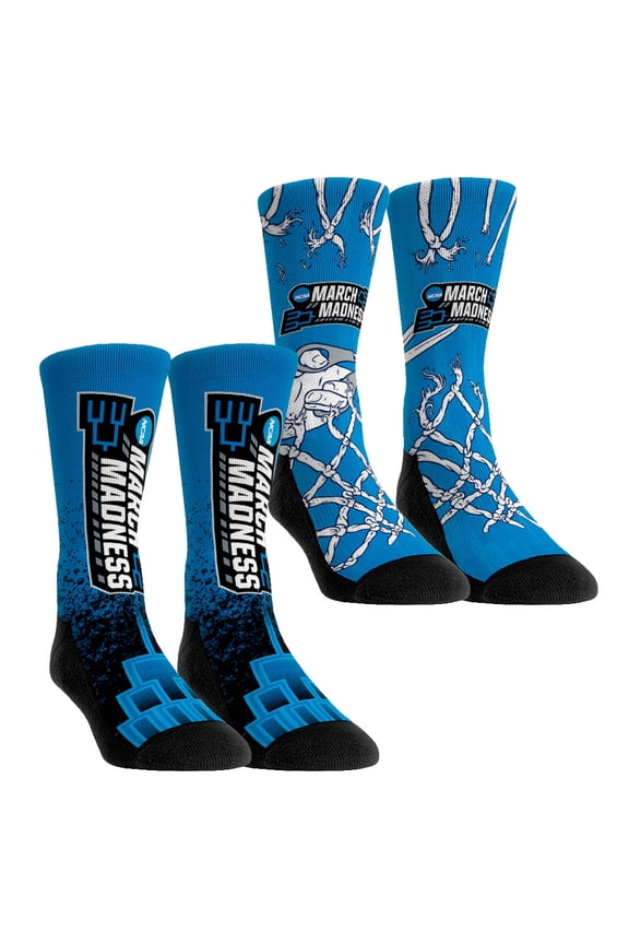 Unisex Rock Em Socks 2024 NCAA Men's Basketball Tournament March Madness Two-Pack Crew Socks Set