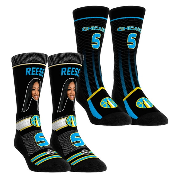 Unisex Rock Em Socks Angel Reese Chicago Sky Pro-Player Two-Pack Crew Socks Set