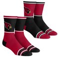 thumbnail image 1 of Unisex Rock Em Socks  Arizona Cardinals 2-Pack Color Block Crew Socks Set, 1 of 1