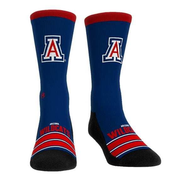 Unisex Rock Em Socks Arizona Wildcats Gametime Stripe-Crew Socks