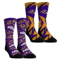 Unisex Rock Em Socks   Baltimore Ravens Gameday Two-Pack Crew Socks Set
