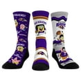 thumbnail image 1 of Unisex Rock Em Socks Baltimore Ravens NFL x Nickelodeon Spongebob Squarepants 3-Pack Crew Socks Set, 1 of 1
