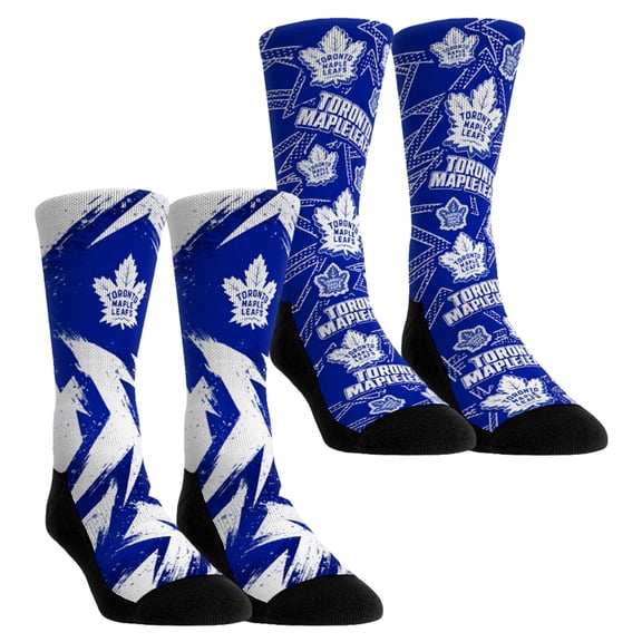 Unisex Rock Em Blue Toronto Maple Leafs Game Day Two-Pack Crew Socks