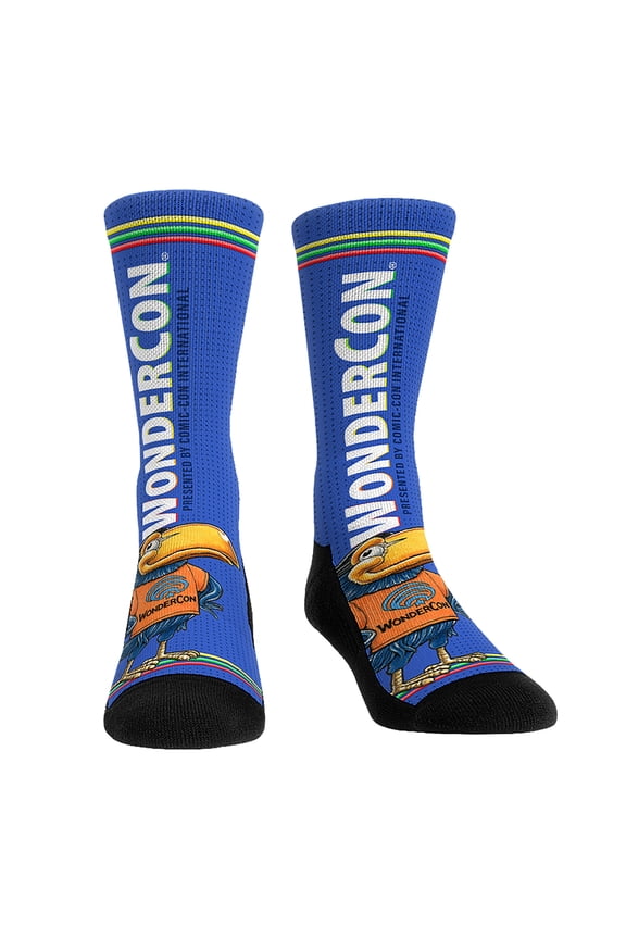 Unisex Rock Em Socks Blue WonderCon Bold Crew Socks