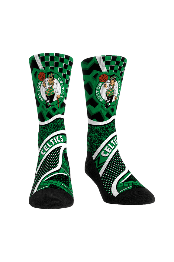 Unisex Rock Em Socks Boston Celtics Ball Pattern Crew Socks
