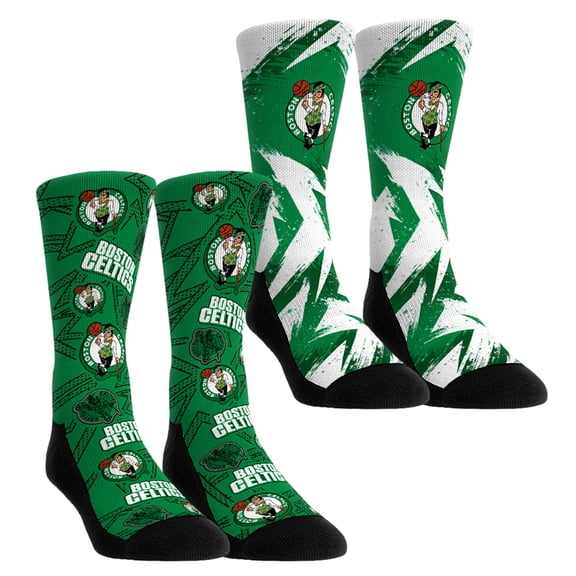 Unisex Rock Em Socks Boston Celtics Game Day 2-Pack Crew Socks