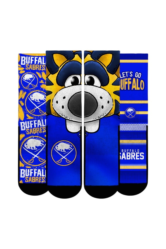 Unisex Rock Em Socks  Buffalo Sabres Fan Favorites Three-Pack Crew Socks Set