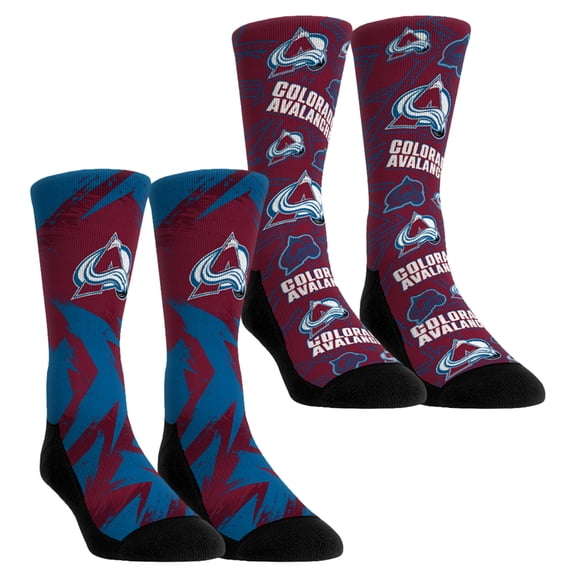 Unisex Rock Em Socks Colorado Avalanche Game Day Two-Pack Crew Socks