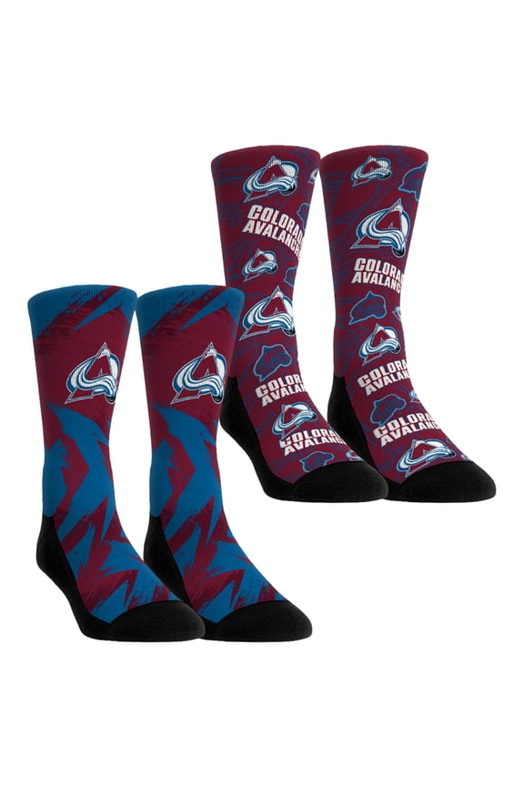 Unisex Rock Em Socks Colorado Avalanche Game Day Two-Pack Crew Socks