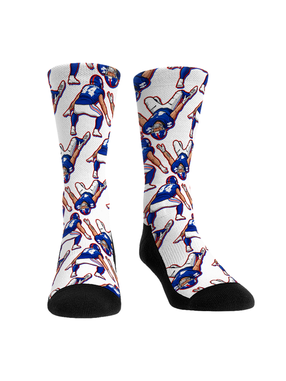 Unisex Rock Em Cam Skattebo New York Giants Player Celebration Crew Socks