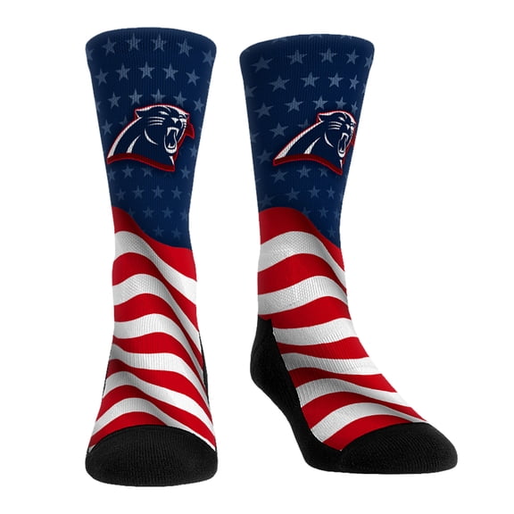 Unisex Rock Em Socks Carolina Panthers Patriotic Flag Crew Socks