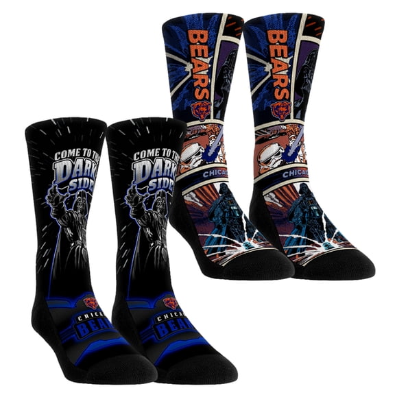 Unisex Rock Em Socks Chicago Bears Star Wars Empire Two-Pack Crew Socks