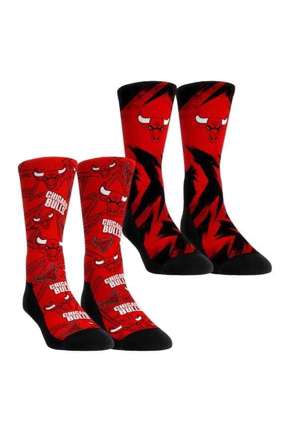 Unisex Rock Em Socks Chicago Bulls Game Day 2-Pack Crew Socks