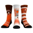 thumbnail image 1 of Unisex Rock Em Socks Cleveland Browns Throwback Three-Pack Crew Sock Set, 1 of 3