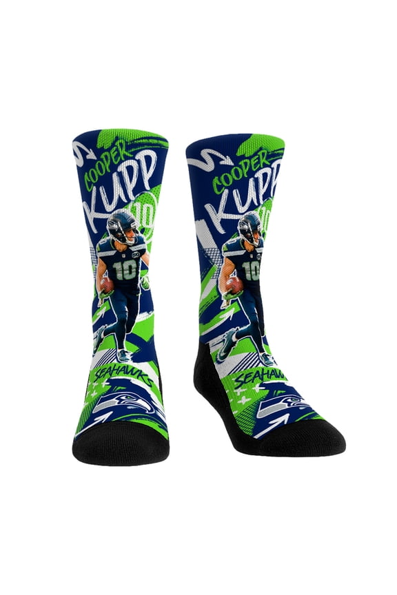 Unisex Rock Em Socks Cooper Kupp-Seattle Seahawks Playmaker Crew Socks