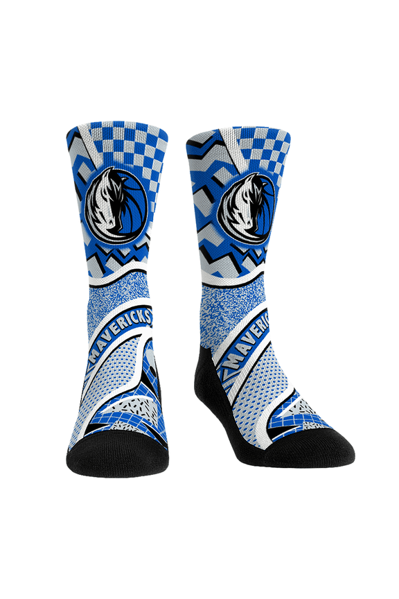 Unisex Rock Em Socks Dallas Mavericks Ball Pattern Crew Socks