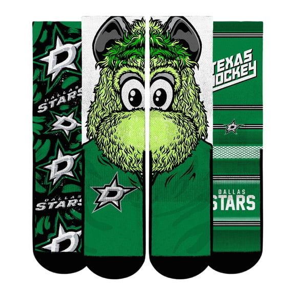 Unisex Rock Em Socks  Dallas Stars Fan Favorites Three-Pack Crew Socks Set
