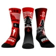 thumbnail image 1 of Unisex Rock Em Socks Darth Vader & Stormtrooper Red Houston Rockets Three-Pack Star Wars Crew Socks Set, 1 of 4