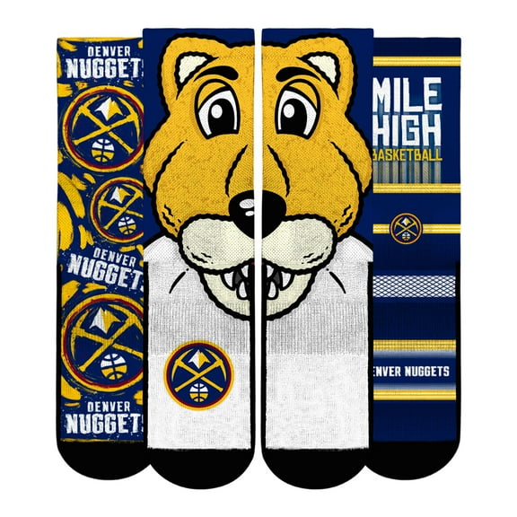 Unisex Rock Em Socks  Denver Nuggets Fan Favorites Three-Pack Crew Socks Set