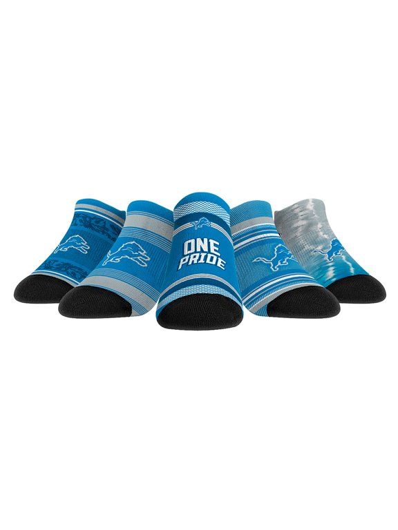 Unisex Rock Em Detroit Lions Super Fan Five-Pack Low-Cut Socks Set