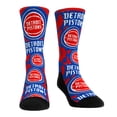 thumbnail image 1 of Unisex Rock Em Socks Detroit Pistons Allover Logo & Paint Crew Socks, 1 of 1
