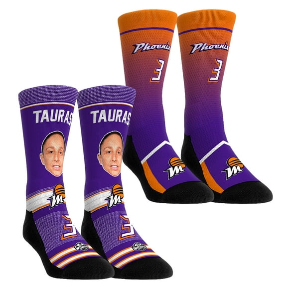 Unisex Rock Em Socks Diana Taurasi Phoenix Mercury Pro-Player Two-Pack Crew Socks Set
