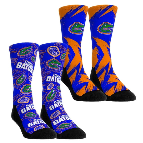 Unisex-Rock Em Socks Florida Gators Game Day Two-Pack Crew Socks Set
