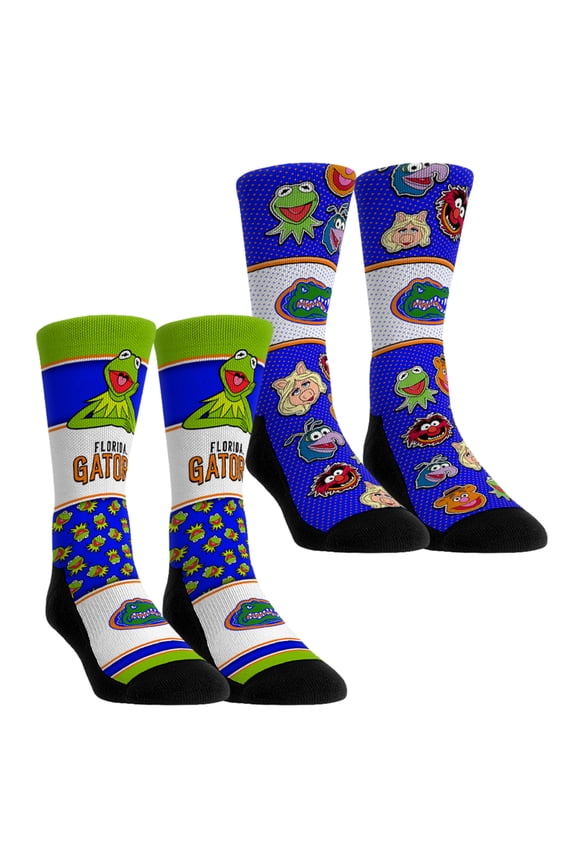 Unisex Rock Em Socks Florida Gators Muppets 2-Pack Crew Socks Set