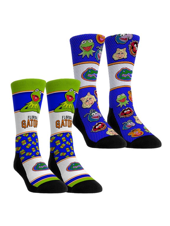 Unisex Rock Em Florida Gators Muppets 2-Pack Crew Socks Set