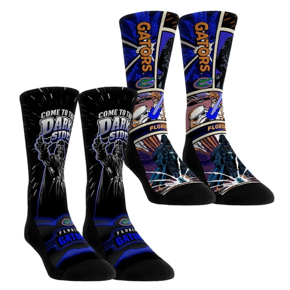 Unisex Rock Em Socks Florida Gators Star Wars Empire Two-Pack Crew Socks Set