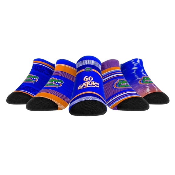 Unisex Rock Em Socks Florida Gators Super Fan Five-Pack Low-Cut Socks Set