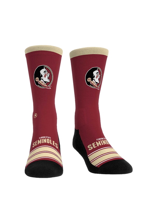 Unisex Rock Em Socks Florida State Seminoles Gametime Stripe-Crew Socks
