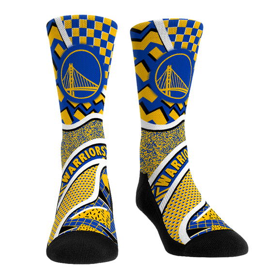 Unisex Rock Em Socks Golden State Warriors Ball Pattern Crew Socks