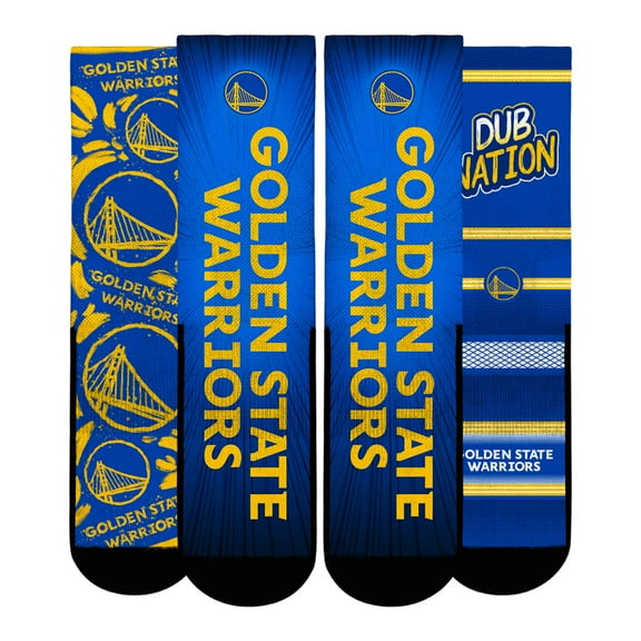 Unisex Rock Em Socks Golden State Warriors Fan Favorites Three-Pack Crew Socks Set