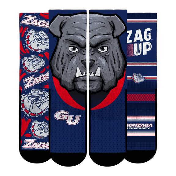 Unisex Rock Em Socks  Gonzaga Bulldogs Fan Favorite Three-Pack Crew Sock Set