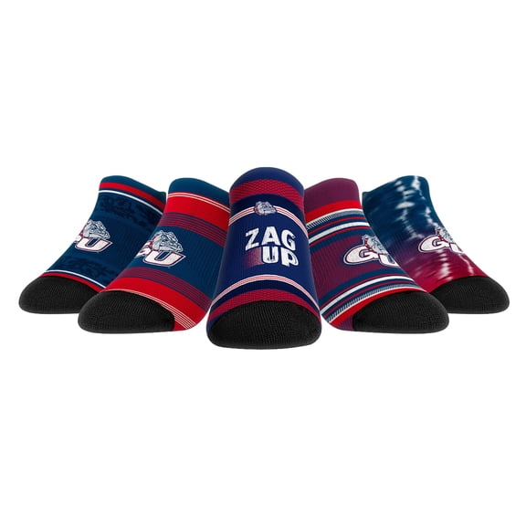 Unisex Rock Em Socks Gonzaga Bulldogs Super Fan Five-Pack Low-Cut Socks Set