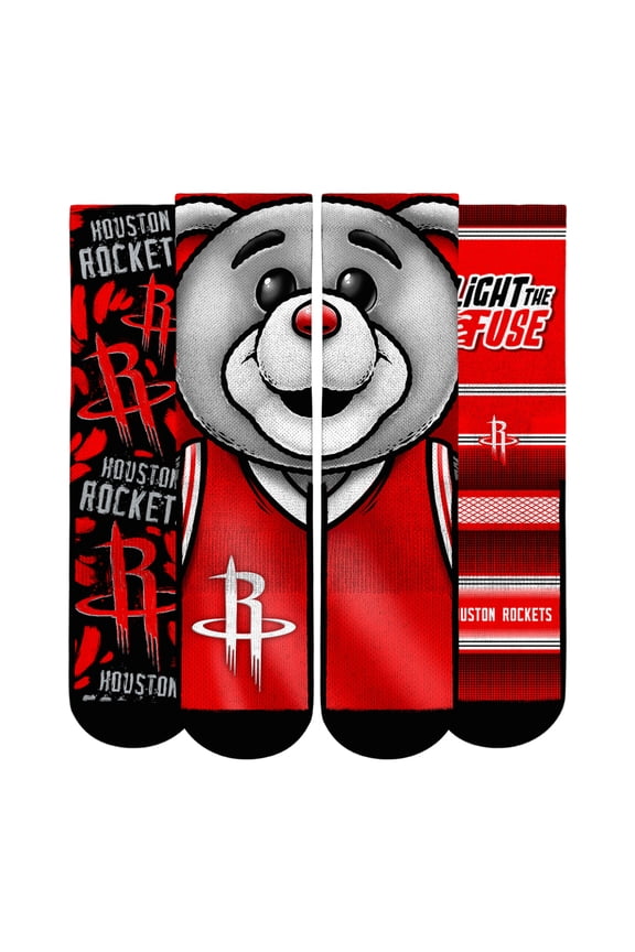 Unisex Rock Em Socks Houston Rockets Fan Favorites Three-Pack Crew Socks Set