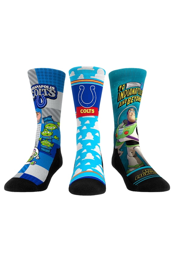 Unisex Rock Em Socks Indianapolis Colts Toy Story 3-Pack Crew Socks