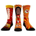 thumbnail image 1 of Unisex Rock Em Socks Isiah Pacheco Kansas City Chiefs Three-Pack Bobblehead Crew Socks Set, 1 of 4