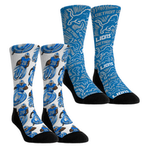 Unisex Rock Em Socks Jahmyr Gibbs Detroit Lions 2-Pack Super Speed Crew Socks Set