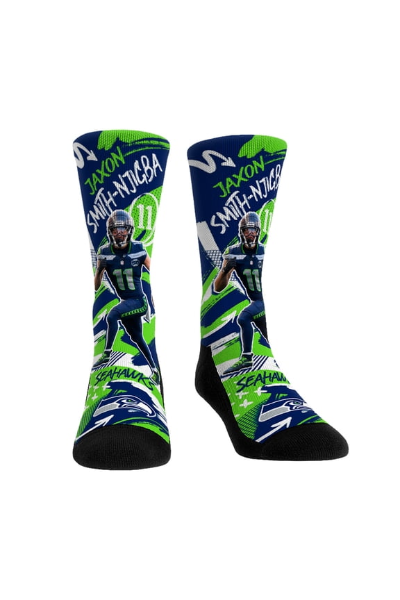 Unisex Rock Em Socks Jaxon Smith-Njigba-Seattle Seahawks Playmaker Crew Socks