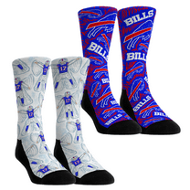Unisex Rock Em Socks Josh Allen Buffalo Bills 2-Pack Snow Angels Crew Socks Set
