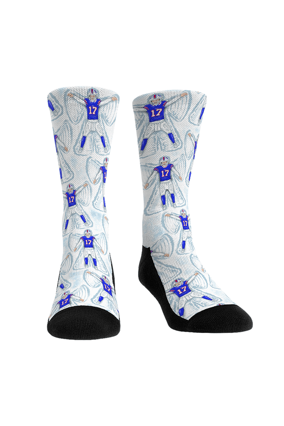 Unisex Rock Em Socks Josh Allen Buffalo Bills Player Celebration Crew Socks