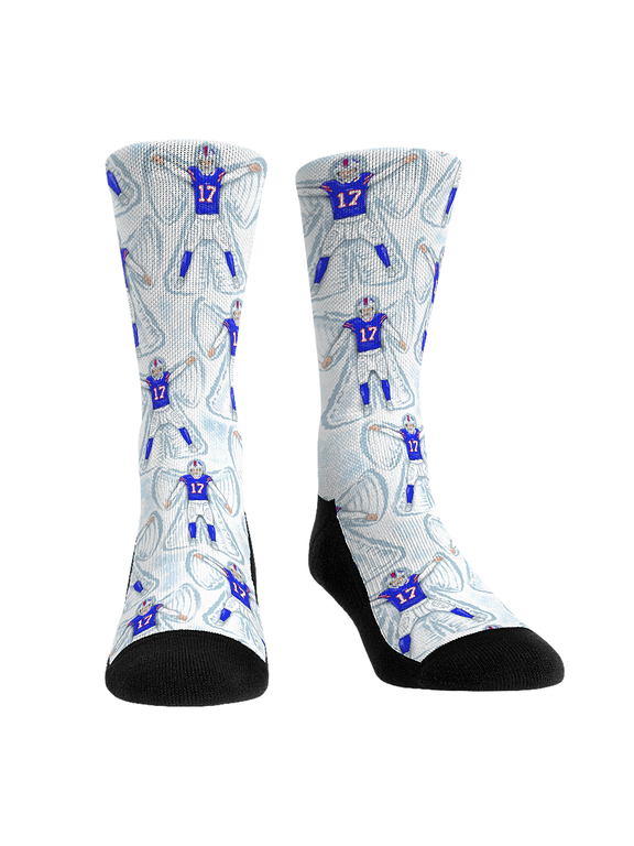 Unisex Rock Em Josh Allen Buffalo Bills Player Celebration Crew Socks