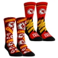 thumbnail image 1 of Unisex Rock Em Socks Kansas City Chiefs Throwback Two-Pack Crew Socks Set, 1 of 1