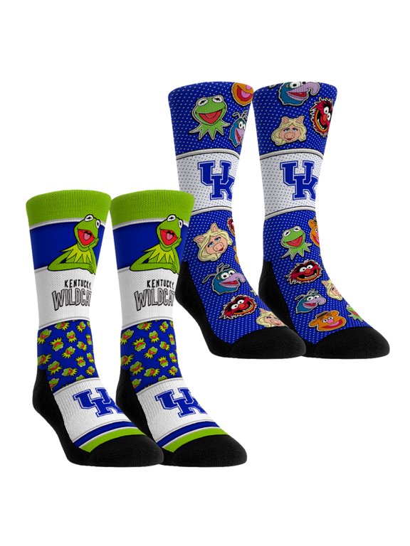 Unisex Rock Em Kentucky Wildcats Muppets 2-Pack Crew Socks Set